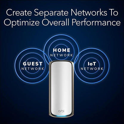 NETGEAR Orbi 970 Series Quad-Band WiFi 7 Router, Security Features, Covers 3 - Image 10
