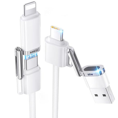 SHEZI 4-in-1 USB C Cable Compatible by SHEZI