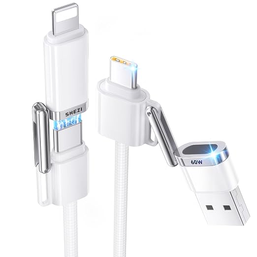 SHEZI 4-in-1 USB C Cable Compatible by SHEZI
