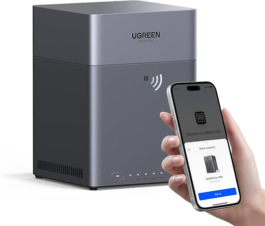 UGREEN NASync DH4300 Plus 4-Bay Desktop NAS, Support Capacity 120TB, Remote by UGREEN