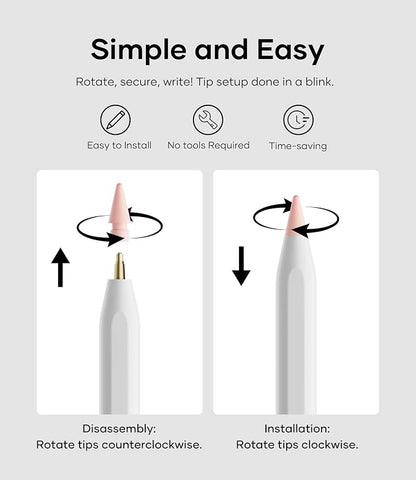 Replacement Pencil Tips for Apple Pencil Pro, Pen Tips for Apple Pencil 2nd - Image 3