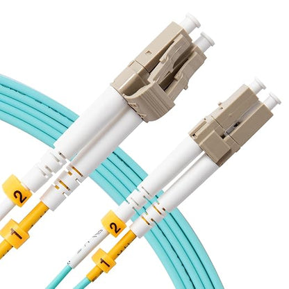 KeepFly Fiber- OM4 LC to LC Fiber Patch Cable 50ft/15m-5Pack, 40G/100Gb - Image 2