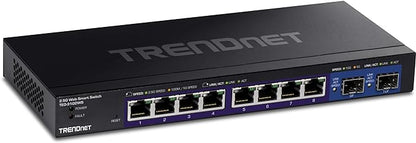 TRENDnet 10-Port Multi-Gig Web Smart Switch, TEG-3102WS, 8 x 2.5GBASE-T Ports by TRENDnet