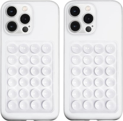 2 Pack Silicone Suction Phone Case Mount, Silicon Adhesive Phone Grip by LvShuLiangPin