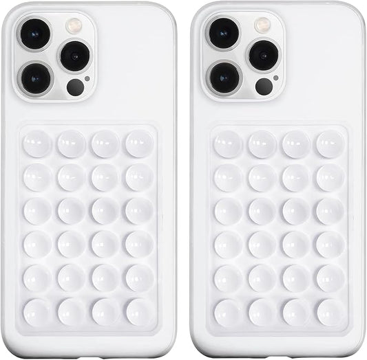 2 Pack Silicone Suction Phone Case Mount, Silicon Adhesive Phone Grip by LvShuLiangPin