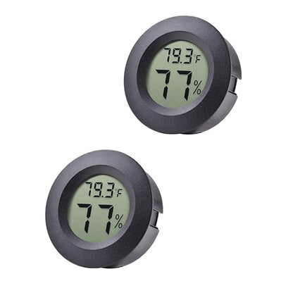 2-Pack Mini Hygrometer Thermometer Fahrenheit or Celsius Meter Digital LCD by BuynowonVeanic