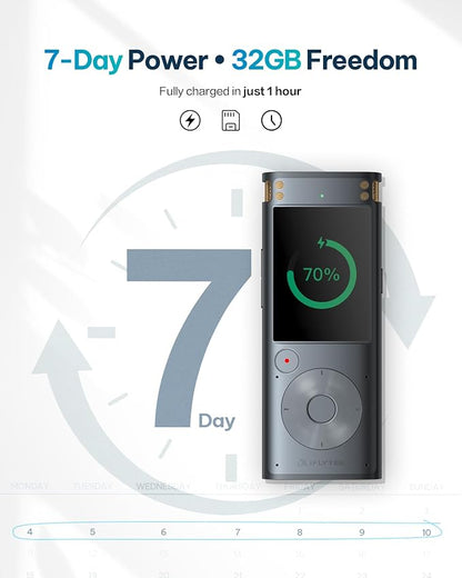 iFLYTEK AI Voice Recorder with Playback & Voice Activated Recording, 32GB - Image 8