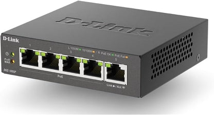 D-Link 5-Port Gigabit PoE+ Unmanaged Ethernet Switch, - Image 2