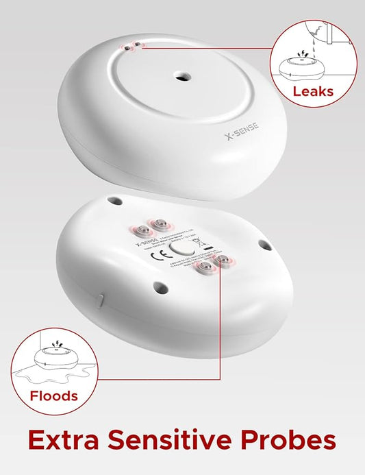 X-Sense Wi-Fi Water Leak Detector, Smart Water Sensor Alarm, Water Detector - Image 2