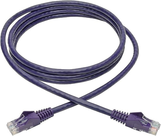 Tripp Lite Cat6 Gigabit Ethernet Snagless Molded Patch Cable UTP Purple RJ45 - Image 2