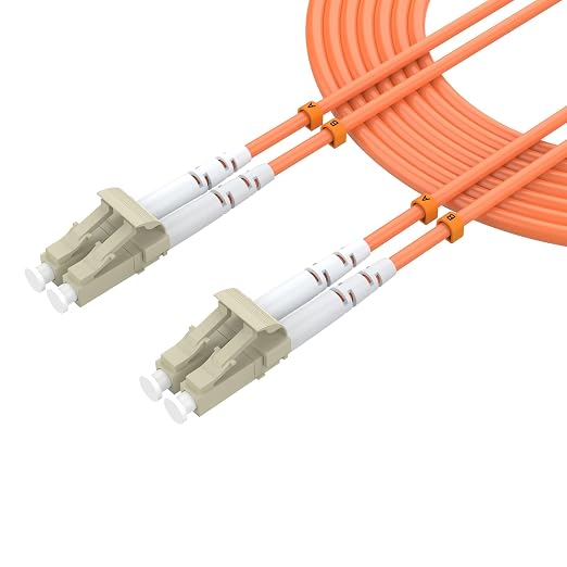 Om1 Fiber Patch Cable, LC/UPC to LC/UPC, 100M/328FT Multimode Duplex 62.5/125µm by lidkew