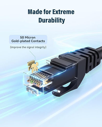Cat 6 Ethernet Cable 5ft, High Speed 10Gbps Network Cable, UTP 24AWG Flexible - Image 5