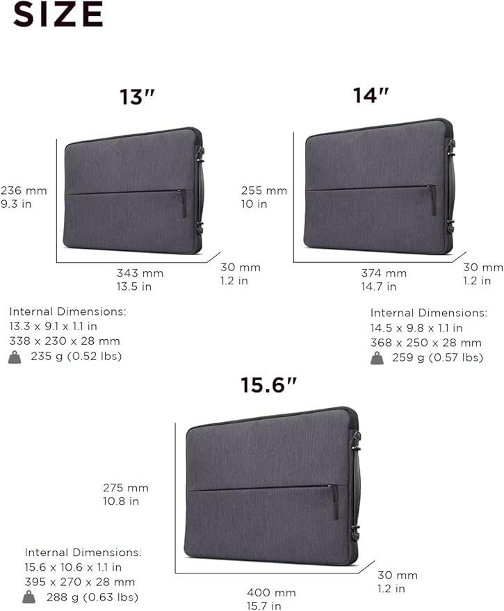 Lenovo Urban Laptop Sleeve 14 Inch - Image 7