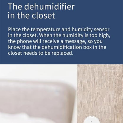 Haozee Zigbee Temperature and Humidity Sensor, ZigBee Hub Required, - Image 6