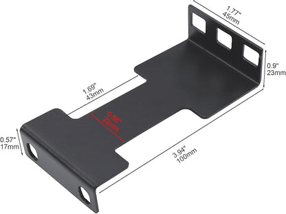 2 Pcs Server Rack Depth Extender, 1U Recessed Rack Extender Deep Mount Adapter - Image 2