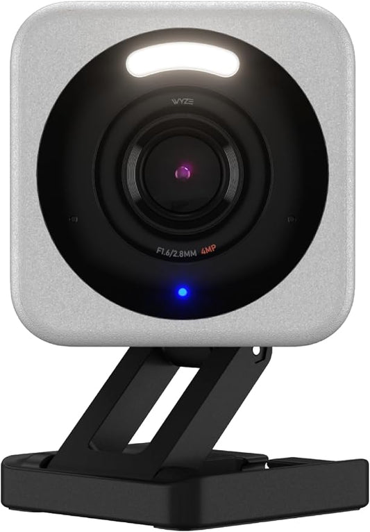 WYZE Cam v4, 2.5K HD WiFi Smart Home Security Camera, Indoor/Outdoor, Motion by Amazon+Renewed