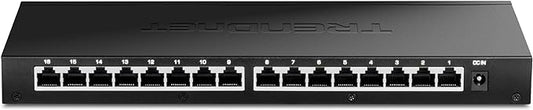 TRENDnet 16-Port Unmanaged 2.5G Desktop Network Ethernet Switch, 16 x 2.5Gb by TRENDnet