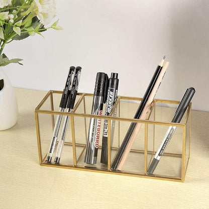 NIUBEE Acrylic Pen Holder 4 Compartments - Image 5