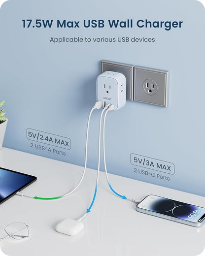 LENCENT Multi Plug Outlet Extender - Image 3