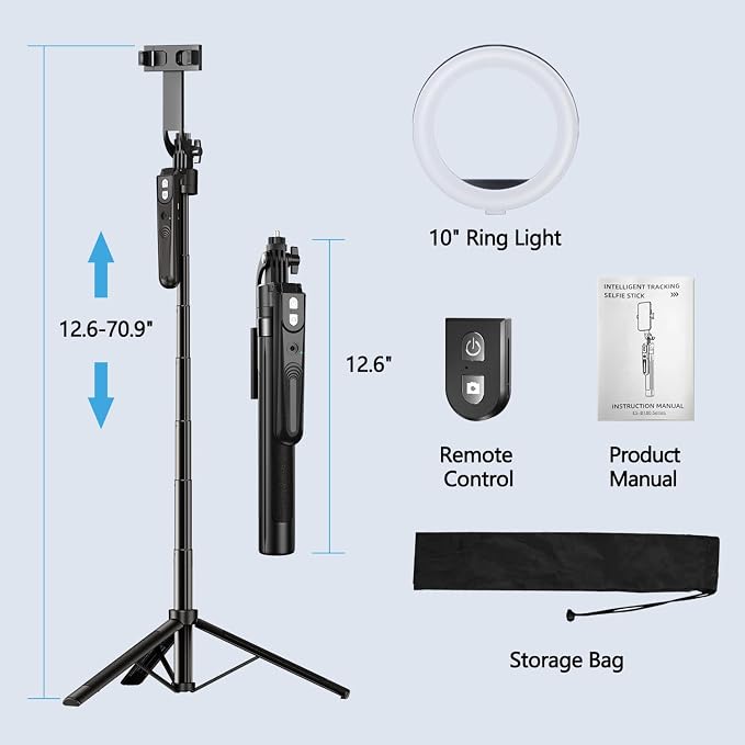 70.9" Auto Face Tracking Tripod 360° Rotation - Image 5