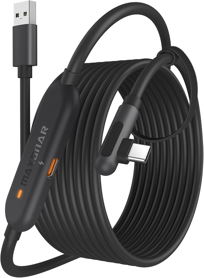 Maxonar VR Charging Link Cable 20FT Compatible by Maxonar