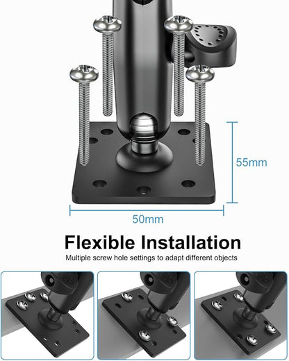 woleyi Anti Theft Heavy Duty Drill Base Tablet Holder Car Mount Dashboard - Image 4