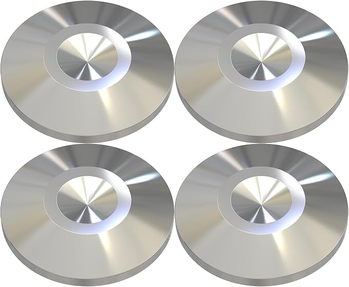 Preffair 4Pcs Stainless Steel Audio Speaker Spike Pads Mats Speaker Isolation by PreffairAudio