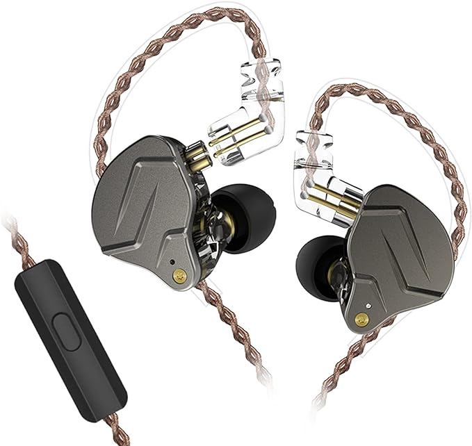 KZ ZSN Pro Dual Drivers 1BA 1DD in Ear Earphones HiFi Power Bass Earbuds by CCA