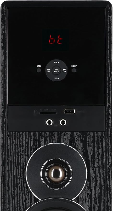 Rockville TM80B Powered Home Theater Tower Speaker System, USB/SD Playback - Image 3