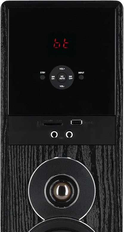 Rockville TM80B Powered Home Theater Tower Speaker System, USB/SD Playback - Image 3