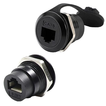 PENGLIN 2Pack RJ45 Panel Mount Coupler, Ethernet LAN Pass Through Connector by PENGLIN