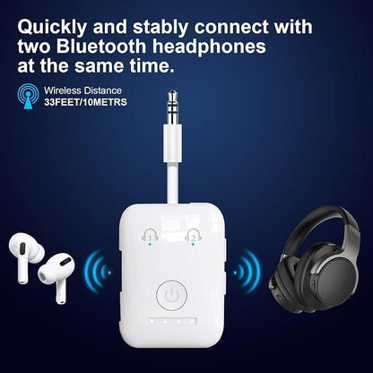 Premium Bluetooth 5.4 Transmitter, Airplane Wireless Adapter, Supports 2 - Image 8