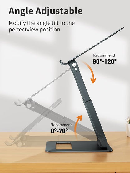 tounee Laptop Stand for Desk Adjustable Height, Telescopic Computer Stand - Image 4