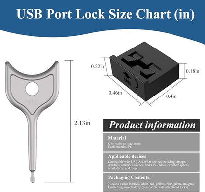 35PCS USB Port Blockers with 3 Locks - Image 6