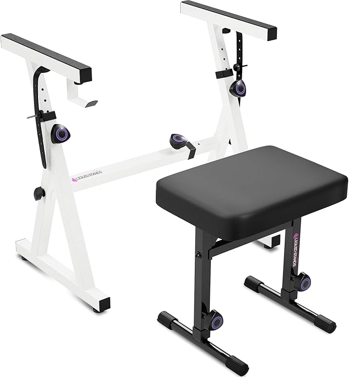 Liquid Stands Portable Heavy Duty Digital Piano Stand & Bench Set by LiquidStands