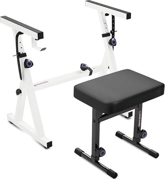Liquid Stands Portable Heavy Duty Digital Piano Stand & Bench Set by LiquidStands