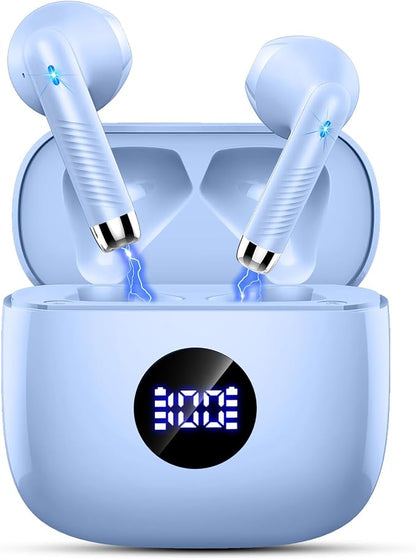 Jxrev Wireless Earbuds Bluetooth 5.4 Headphones Noise Cancelling, Earphones by Jxrev