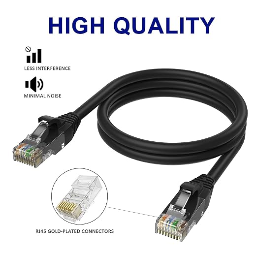Adoreen Cat 6 Ethernet Cable 7 Ft-3 Pack, High Speed Short Patch Cables Network - Image 2