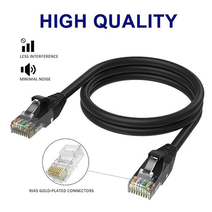 Adoreen Cat 6 Ethernet Cable 12 Ft-3 Pack, High Speed Short Patch Cables - Image 3