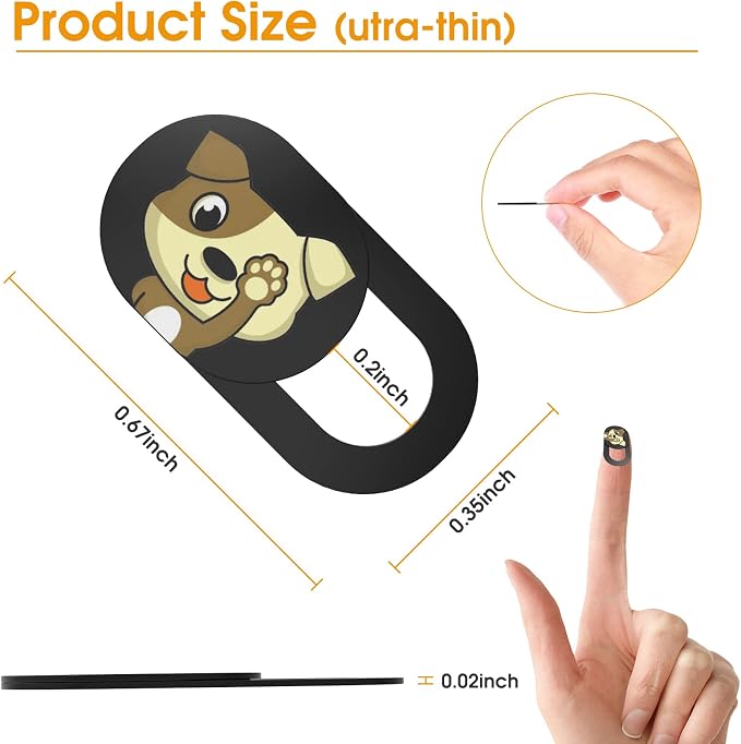 Laptop Camera Cover Slide Cute-6PCS, Webcam Cover Slide - Image 3