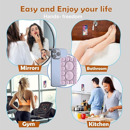 Double Sided Silicone Suction Phone Holder Mount, Compatible - Image 7