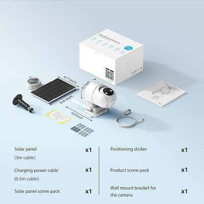 ELYSOO Solar Camera Outdoor Wireless, 2K Color Night Vision, Security Cameras - Image 6