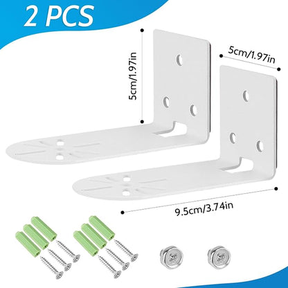 2Pack Adhesive Metal Wall Mount Bracket, Compatible - Image 7