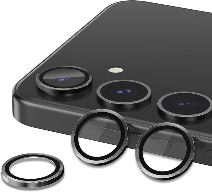 for Samsung Galaxy S24 Plus Camera Lens Protector, Individual Metal Ring - Image 2