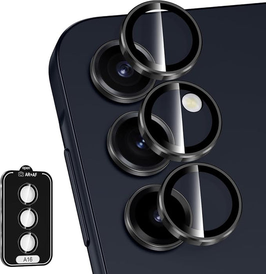 for Samsung Galaxy A16 Camera Lens Protector, Individual Metal Ring Tempered by Btscase