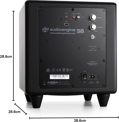 Audioengine S8 Powered Subwoofer Speaker - 250W 8-inch Home Woofer - Image 3
