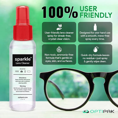 Sparkle Anti-Reflective Lens Cleaner Spray kit | 1oz Glasses Cleaner Spray + - Image 7
