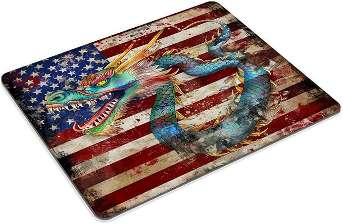Square Mouse Pad Green Dragon - Image 2
