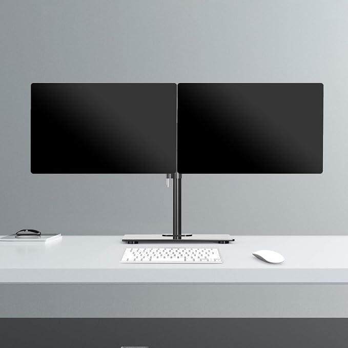 WALI Free Standing Dual Monitor Stand, Height Adjustable Monitor Mount - Image 8