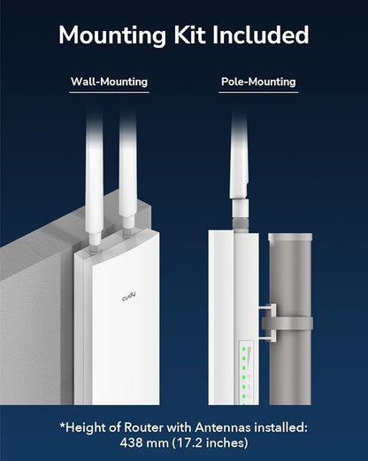 Cudy AC1200 Wireless Access Point, Outdoor WiFi Extender, IP65 Water Proof - Image 6